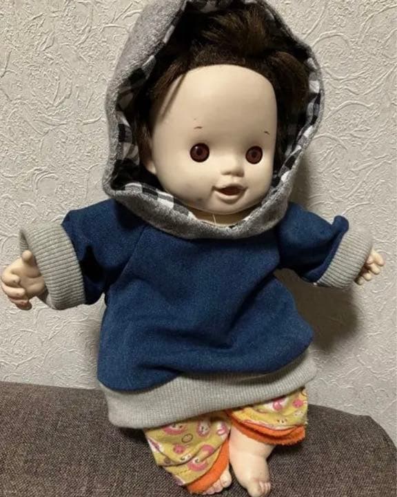 処分☆クマ巾着着せ替え用 パーカーポポちゃん服