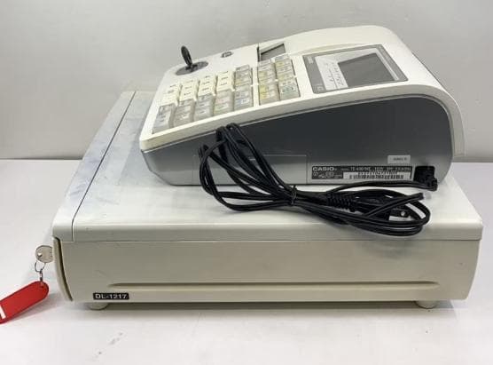 【感熱紙付き】CASIO TE-400 電子レジスター ホワイト