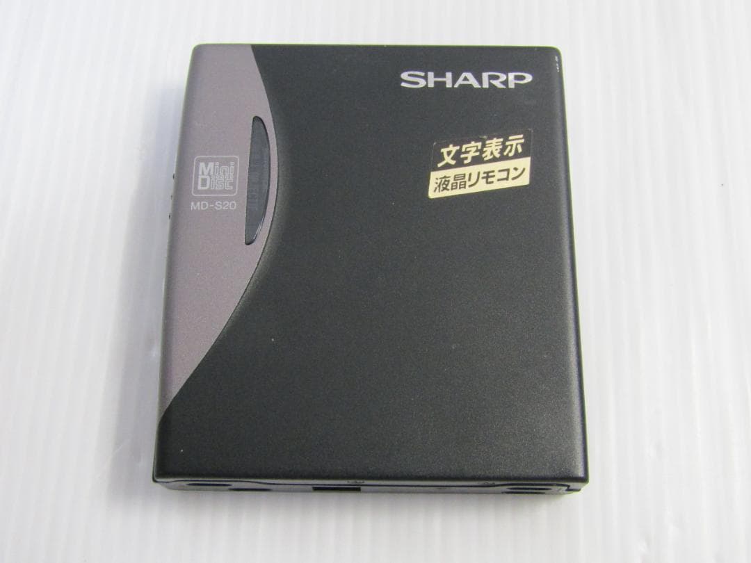 T0673 SHARP ポータブル MD プレーヤー MD-S20-B