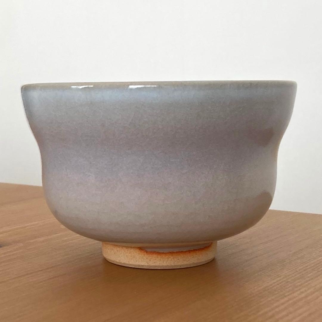 灰釉岸の舞鶴茶碗 寺尾陶象作 抹茶茶碗