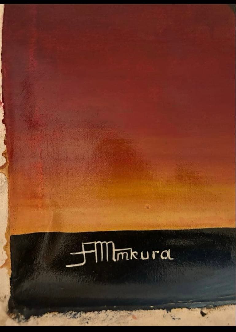 【ティンガティンガ】アフリカンアートムクラ作 60×60 絵画　現地購入