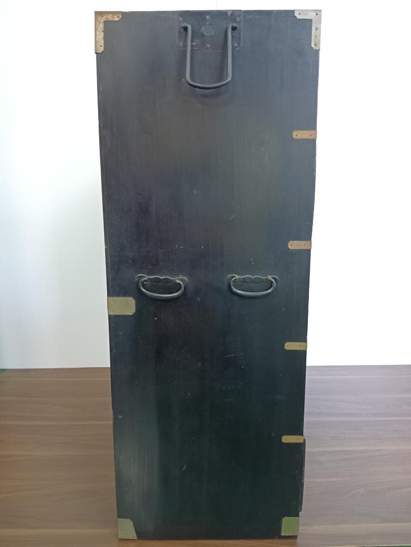 送料込み 古家具 昭和レトロ 和箪笥 チェスト アンティーク 5段 黒