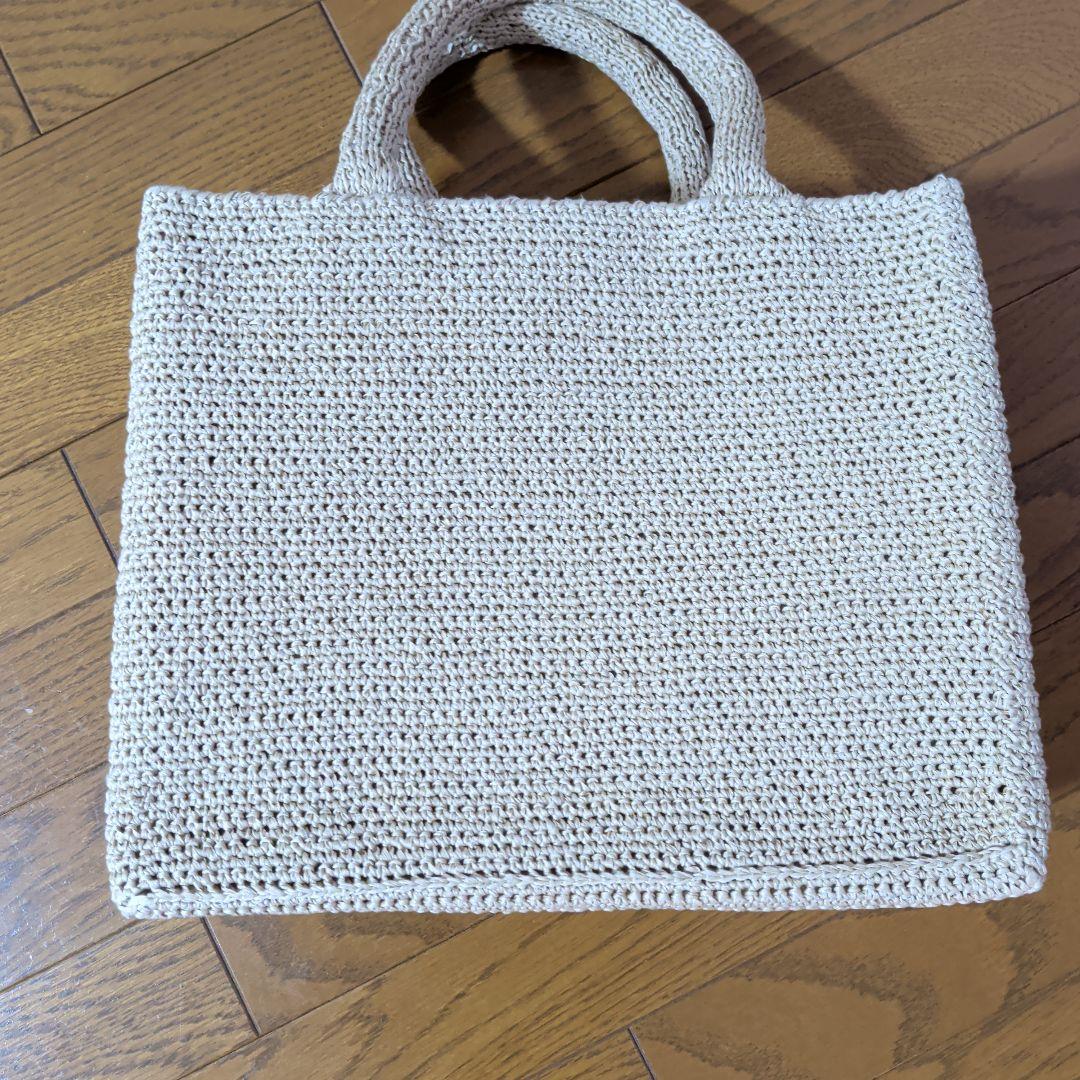 自作品★花モチーフかぎ針編みトートバッグ★