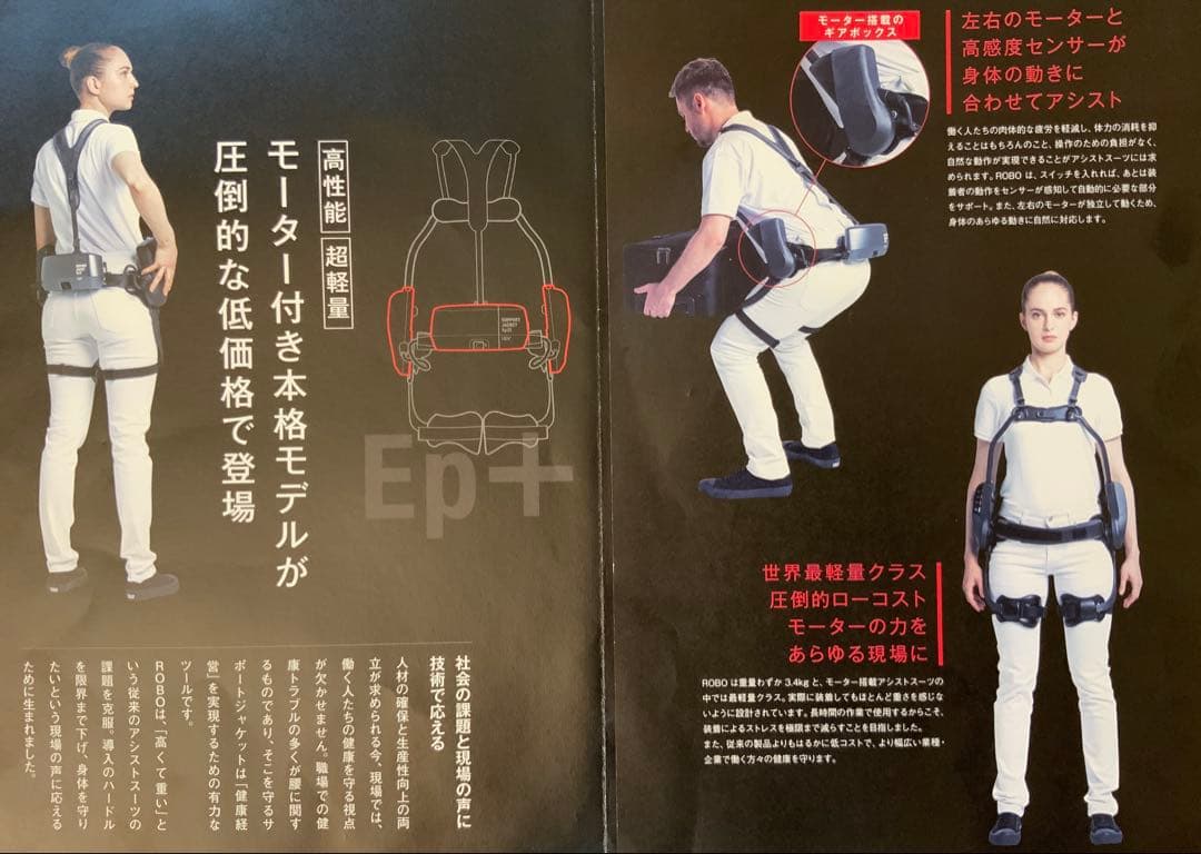 高性能・電動アシストスーツSUPPOT JACKET Ep +ROBO 2