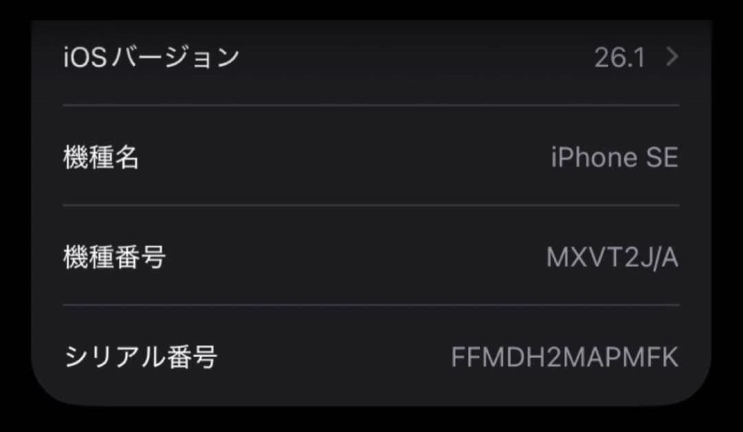 iPhone SE2 ブラック 256GB 81％