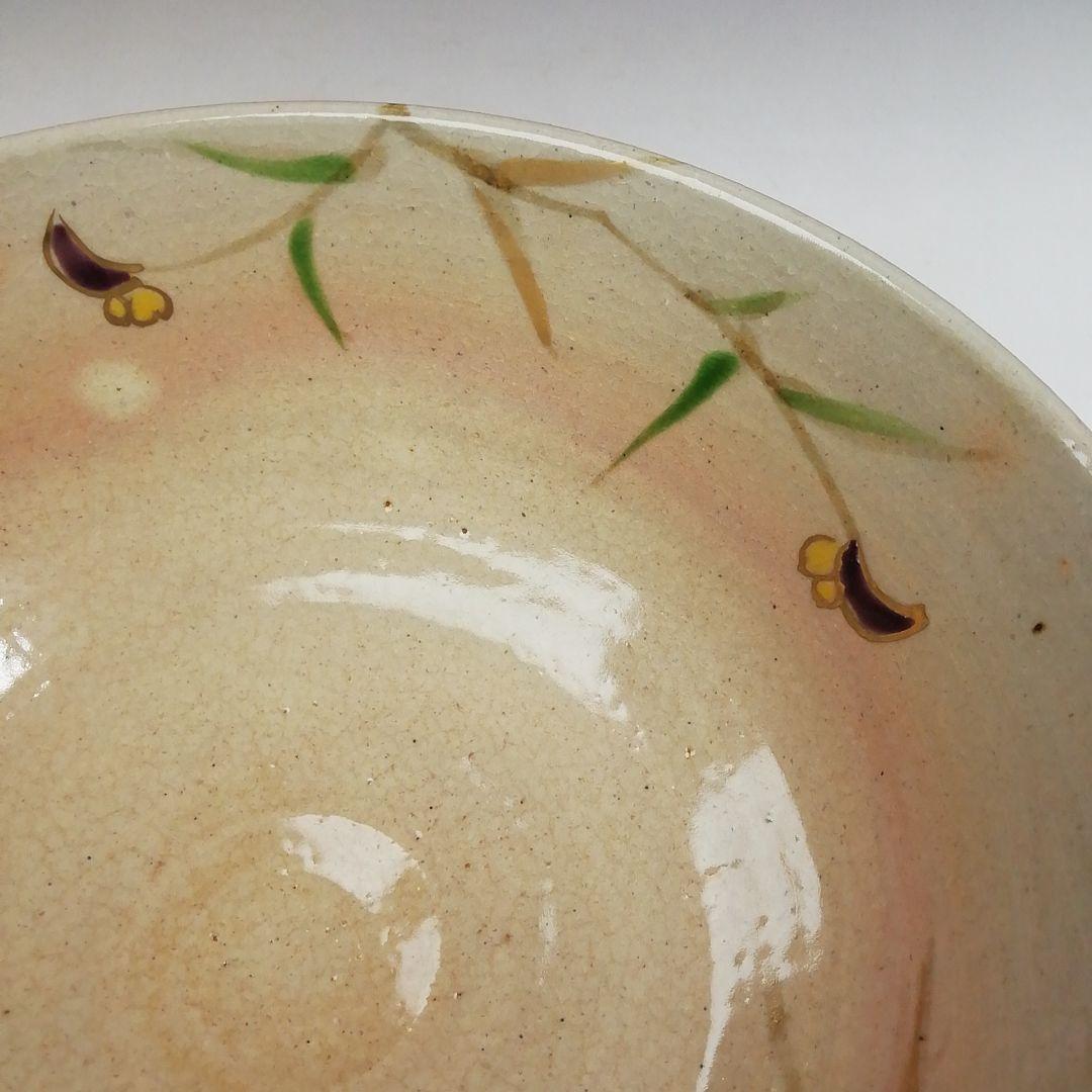 Ｗ２６８　茶碗　『乾山風　露草絵』『平安　中村能休 造』　共箱　抹茶碗　茶道具