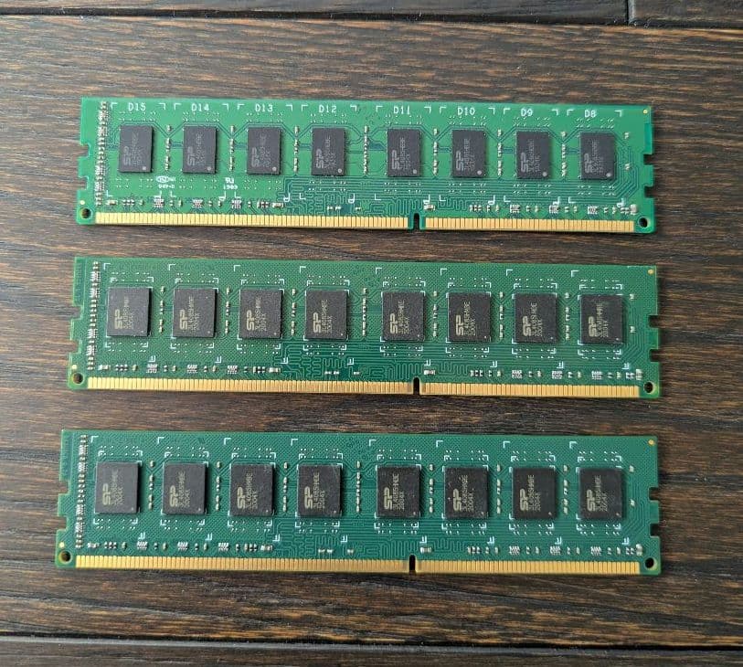 シリコンパワー DDR3 8GB ×3枚 PC3-12800 デスクトップ用