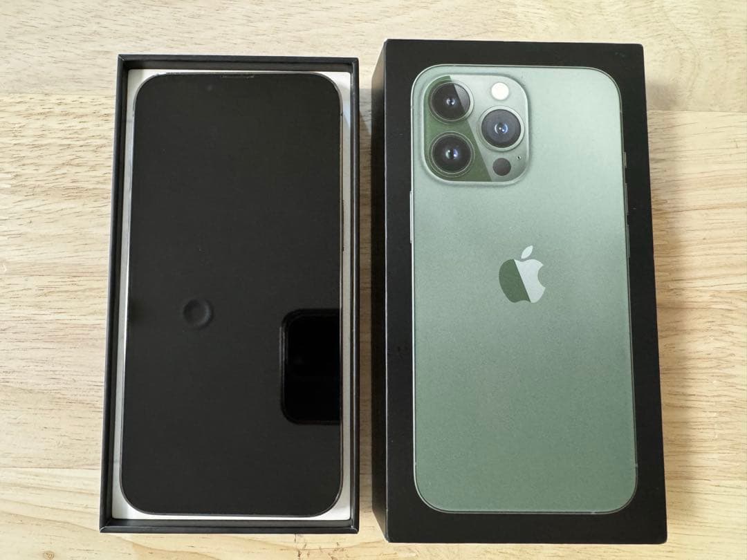 【極美品】Apple iPhone 13 Pro アルパイングリーン128GB