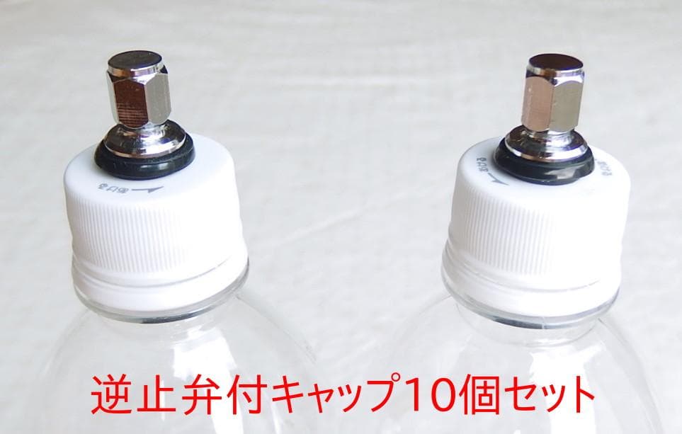 炭酸水メーカー 自作キット(減圧弁&ホース&キャップ10個)