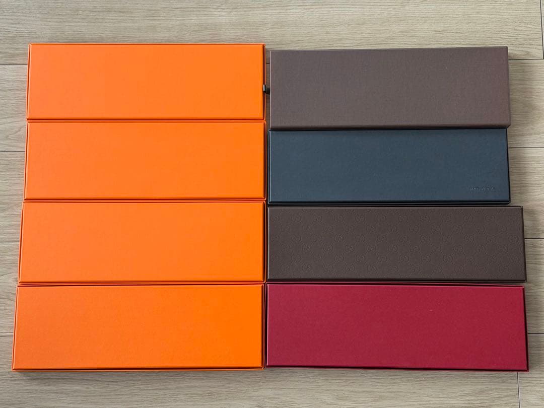 HERMES エルメス 他 高級ブランド ギフトボックス 8個セット