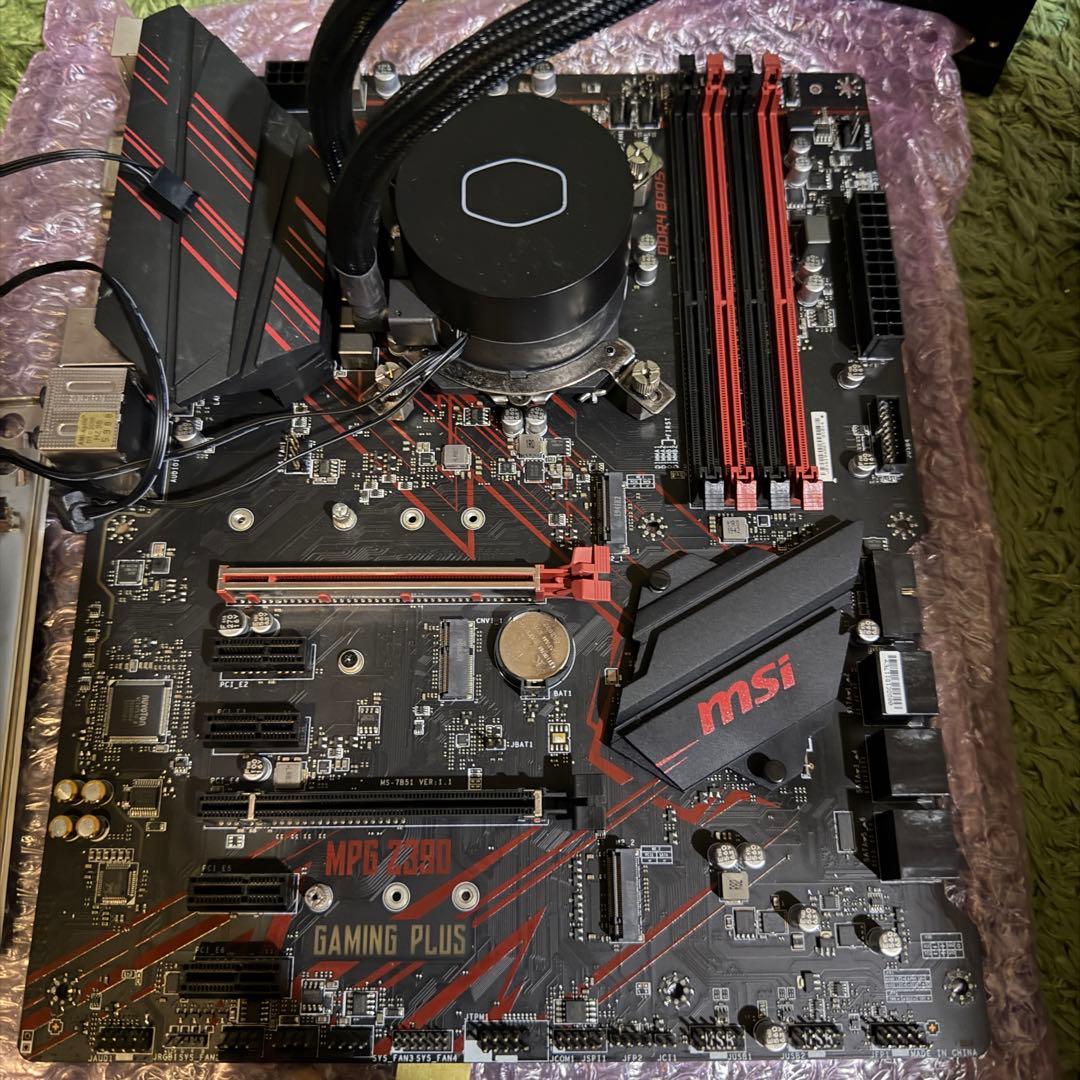 i9 9900k マザーボード 簡易水冷 電源ユニット セット