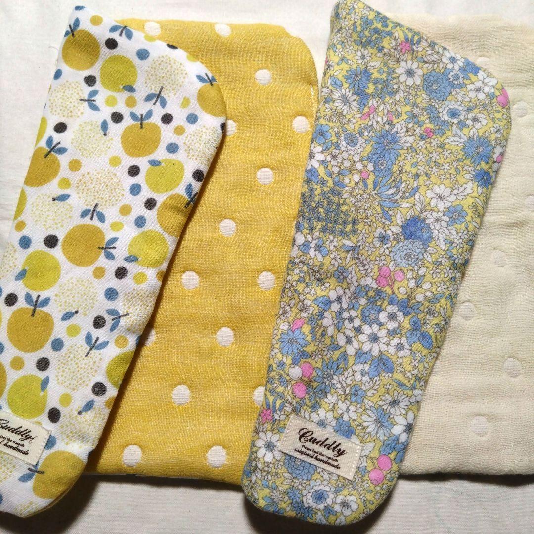 パイン☆お花畑☆8重ガーゼハンカチ　タオル☆ハンドメイド