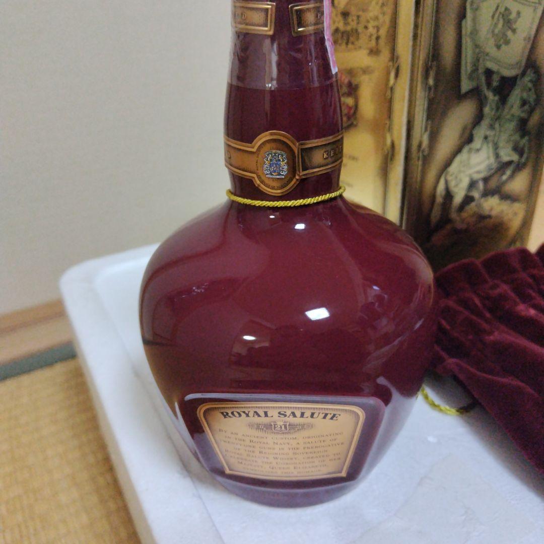 古酒　ウイスキー 21年　ロイヤルサルート　赤陶器　700ml