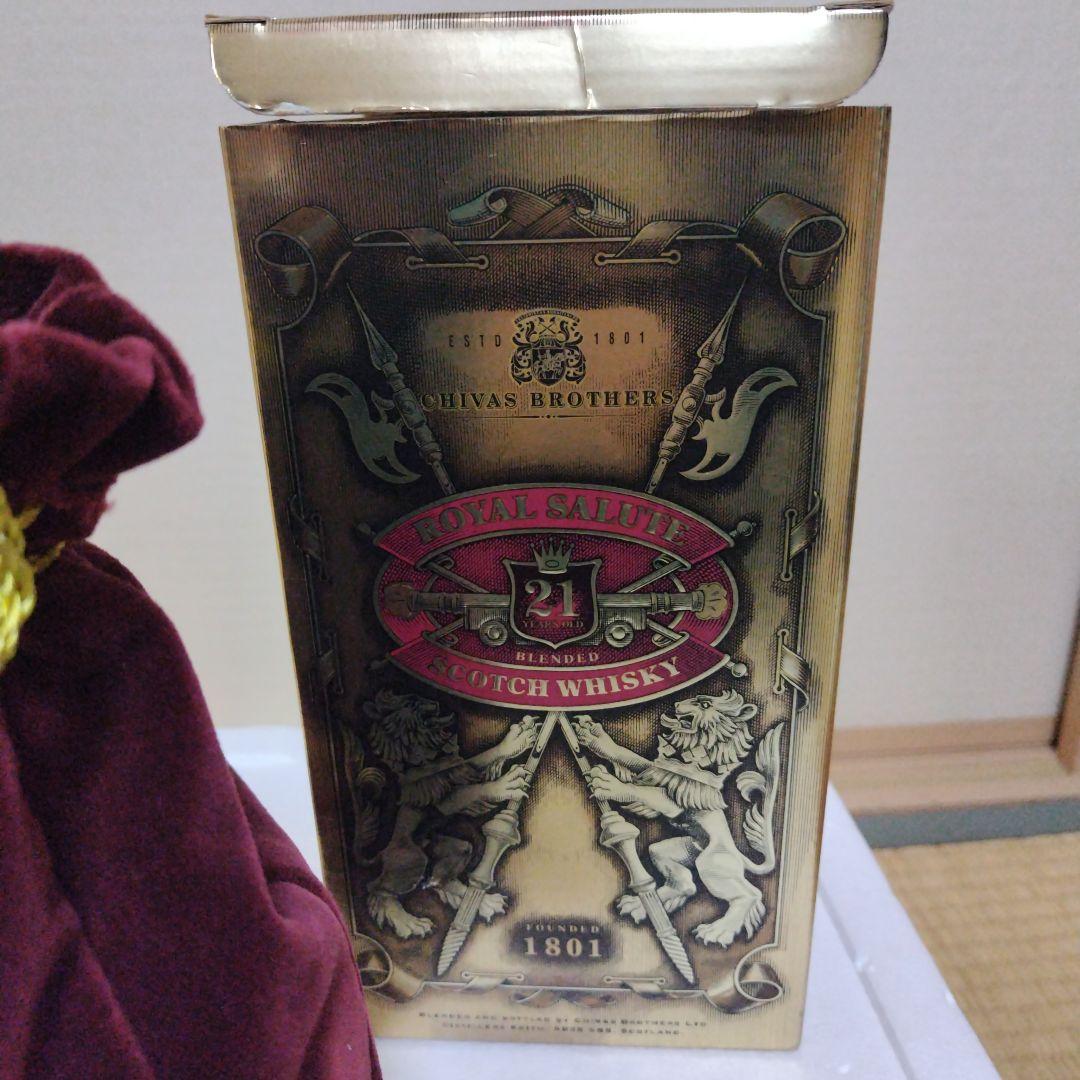 古酒　ウイスキー 21年　ロイヤルサルート　赤陶器　700ml