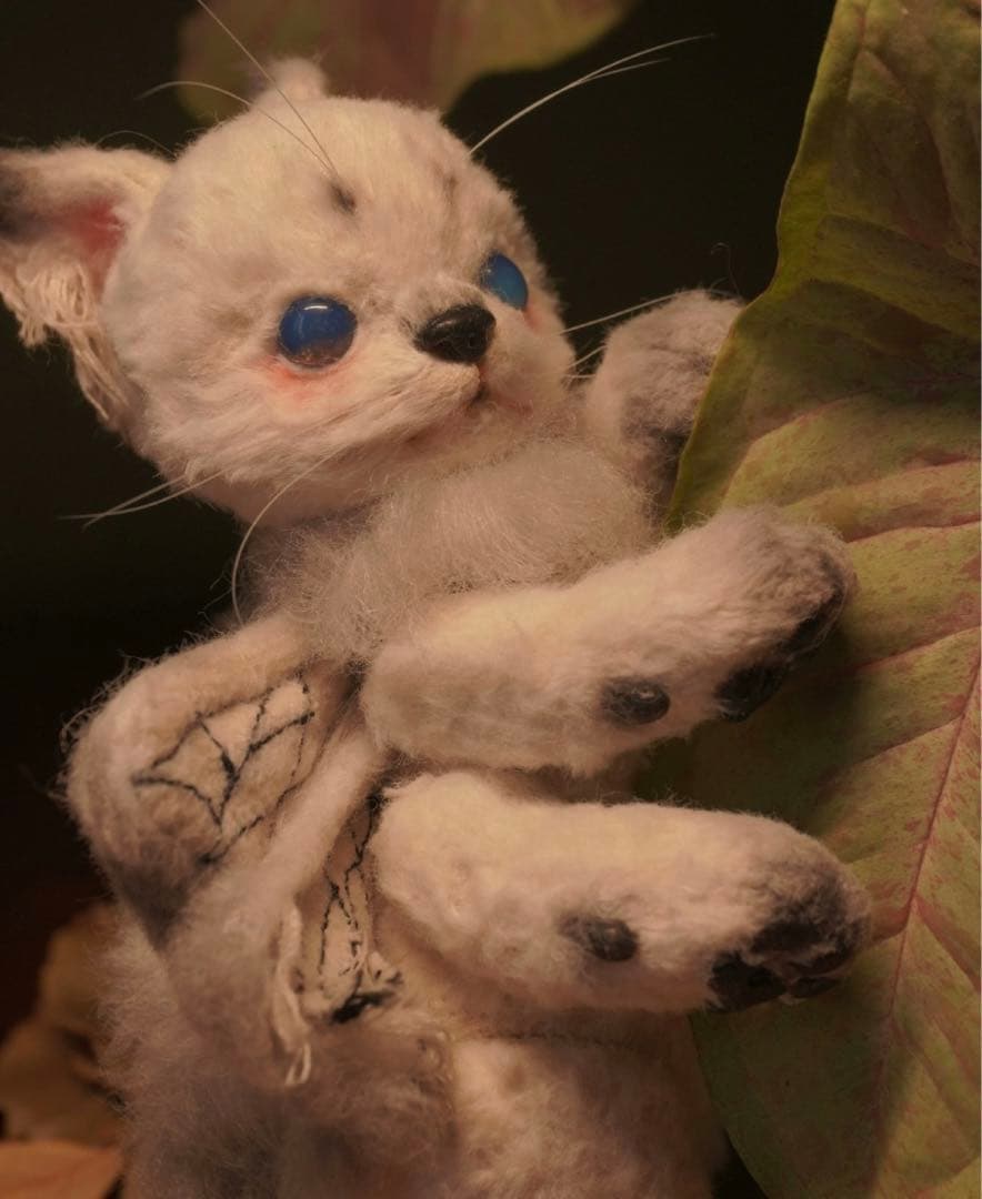 猫蝶々 幻想生物 アーティストベア ぬいぐるみ 海外作家様 ファンタジー 創作