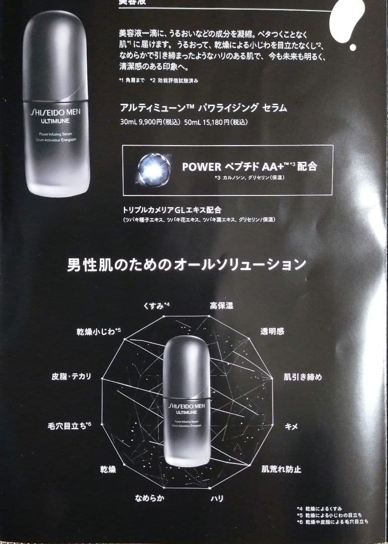 SHISEIDO メンアルティミューンパワライジングセラム美容液 30mL新品