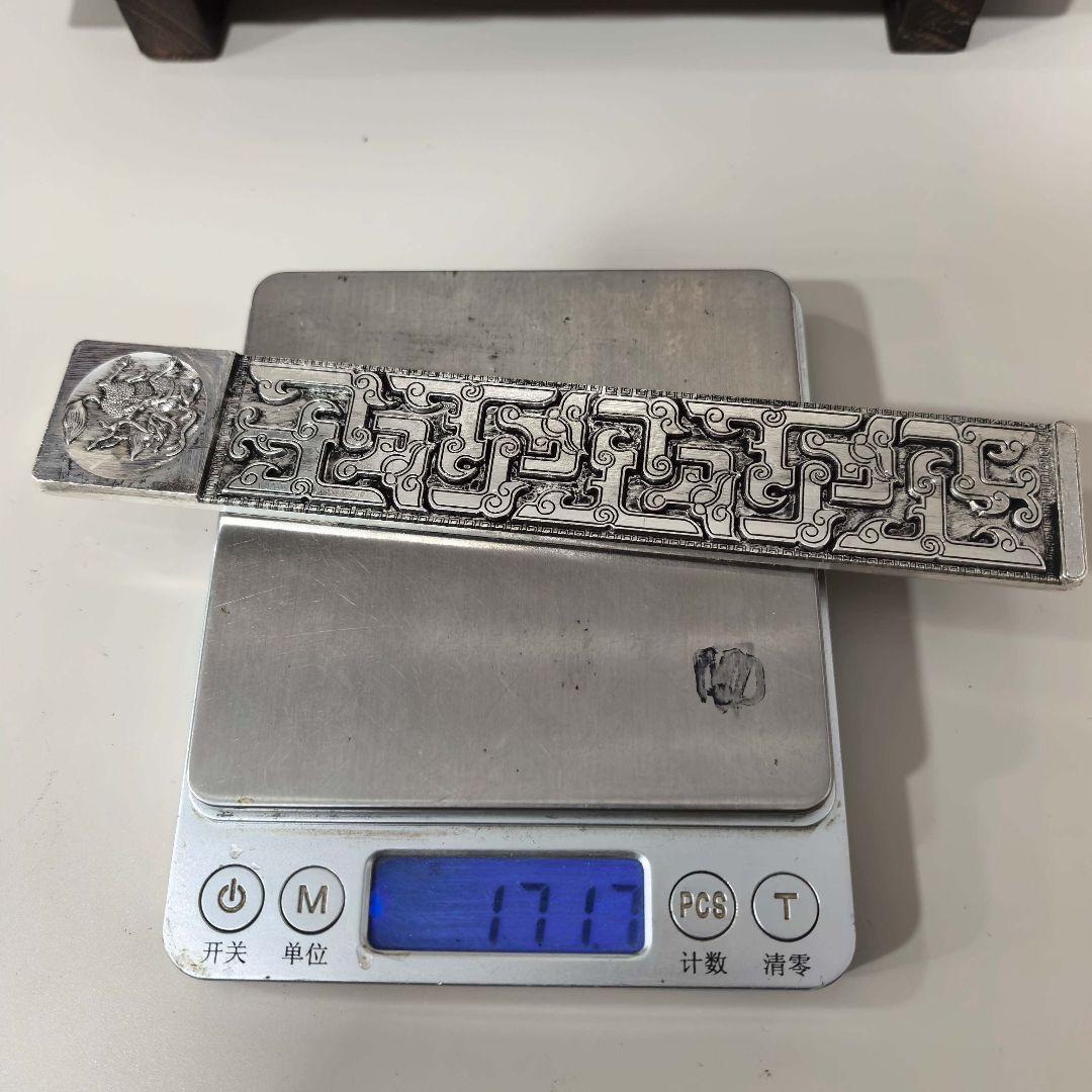 銅器 鎮尺 鎮紙 文房四宝 圧尺 一対 工芸品 置物