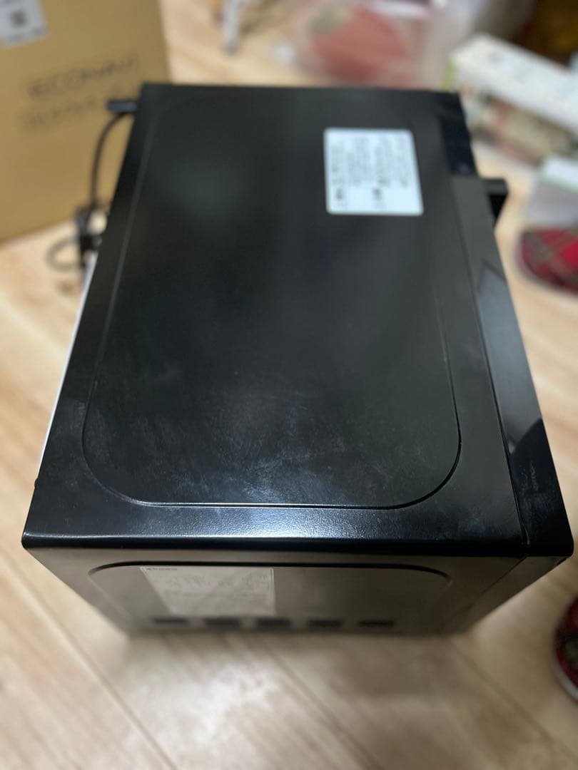 単機能電子レンジ ブラック 600W