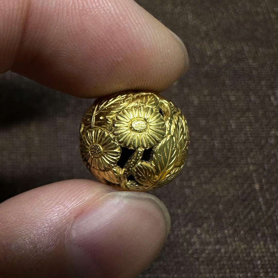金緒締　おじめ　玉　金工　工芸品　江戸　骨董古美術