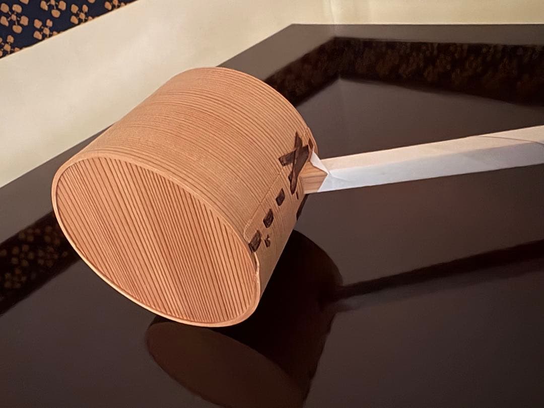 つくばい杓　48cm 飾り柄杓　未使用・箱付き　茶道具