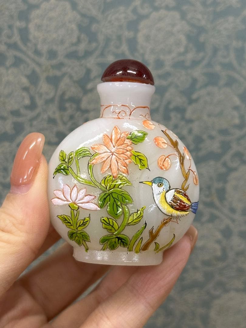 鼻煙壺 色絵 中國古美術