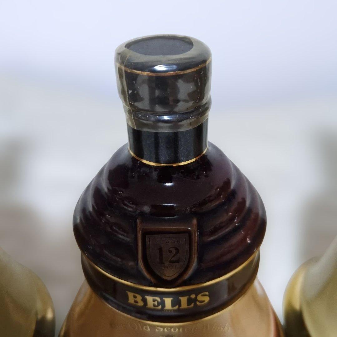 BELL'S ベルズ　陶器ボトル ベル型　750ml×3本セット　古酒　未開栓