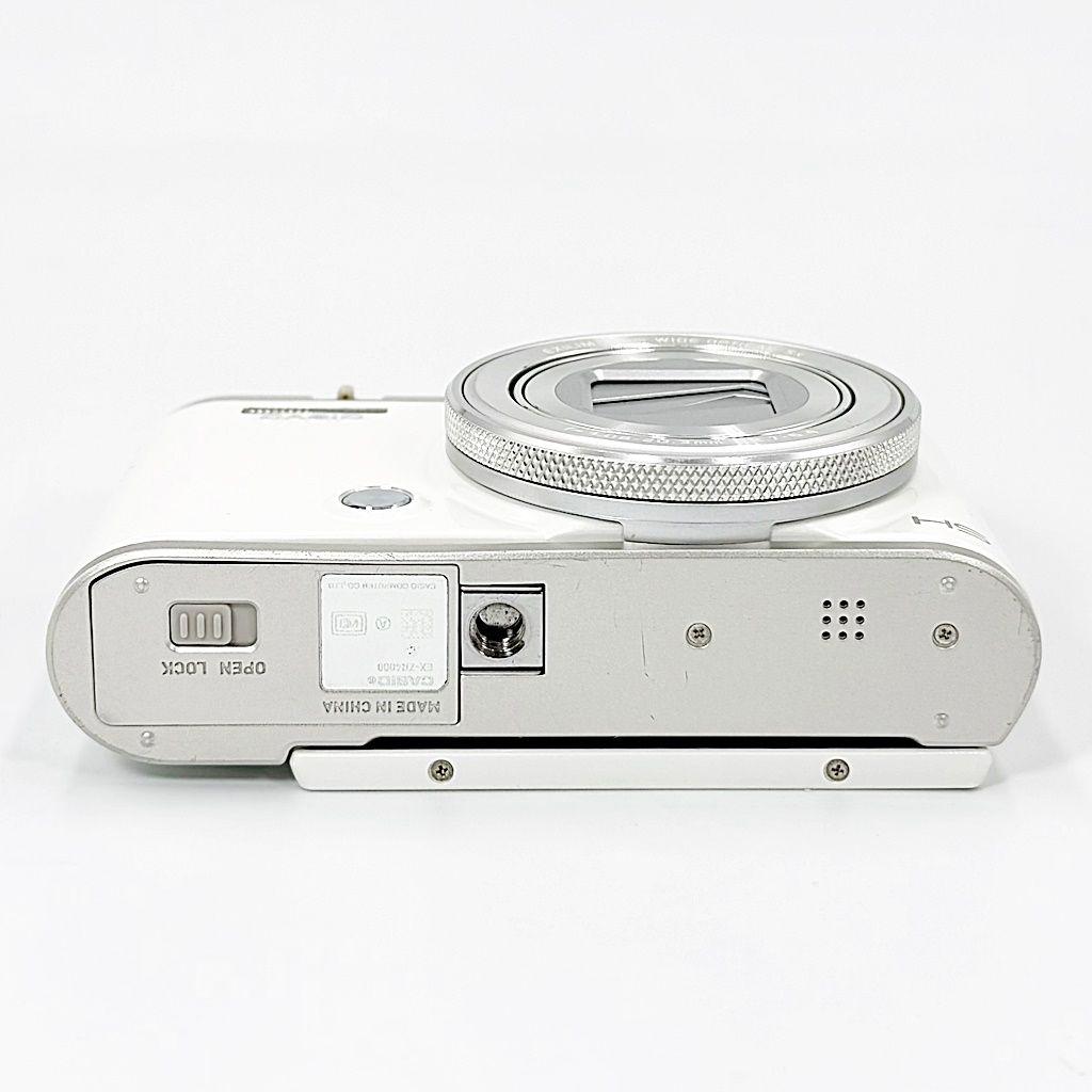 カシオ EXILIM EX-ZR4000WE ホワイト コンデジ カメラ 中古