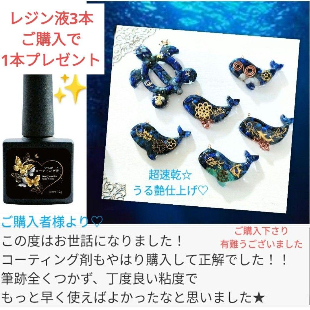 ぬめりうすレジン液 ツキハナ6本、コーティング剤つき
