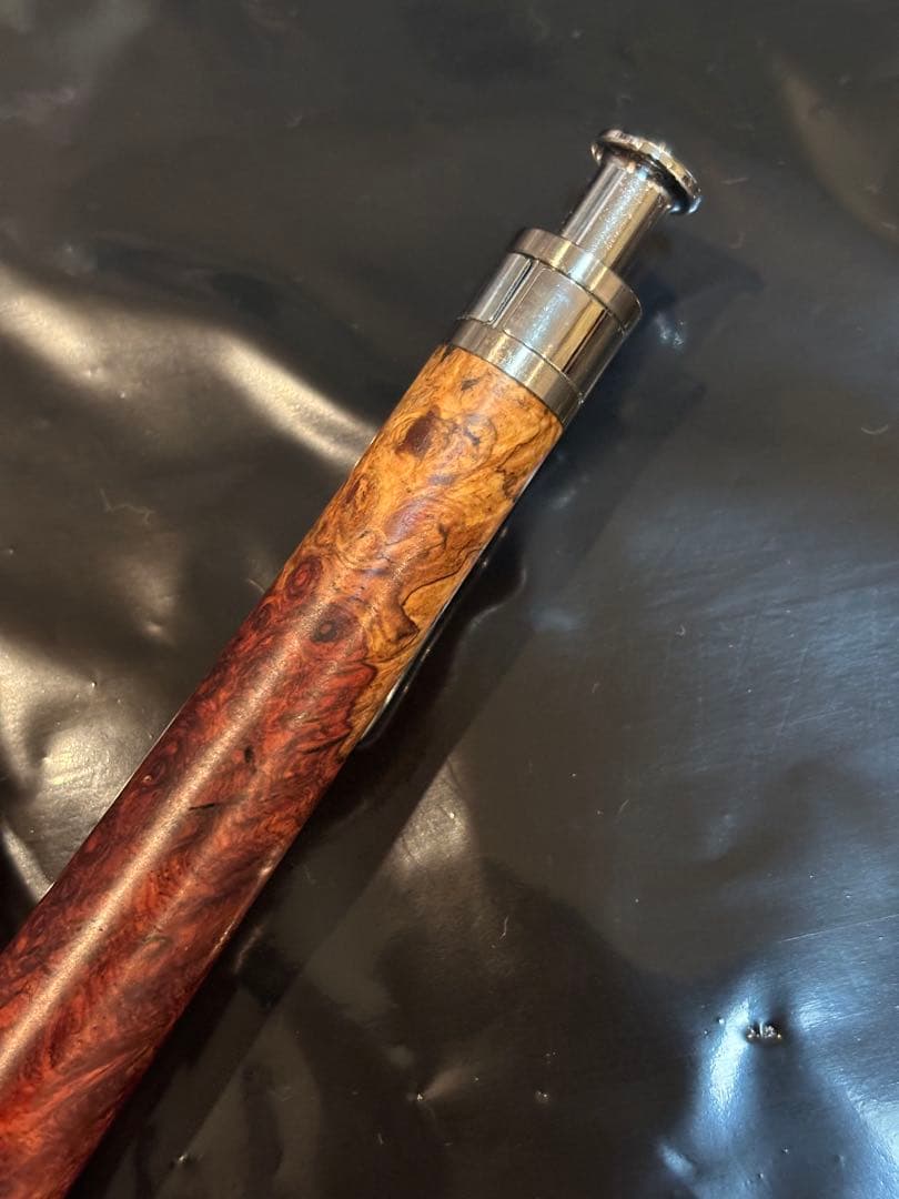 工房 楔 本花梨 瘤 紅白 スポルテッド 木軸 シャープペン 0.9mm
