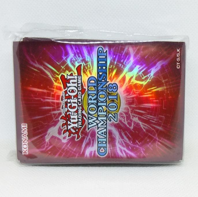 遊戯王 WCS2018 赤 スリーブ 未開封100枚入り