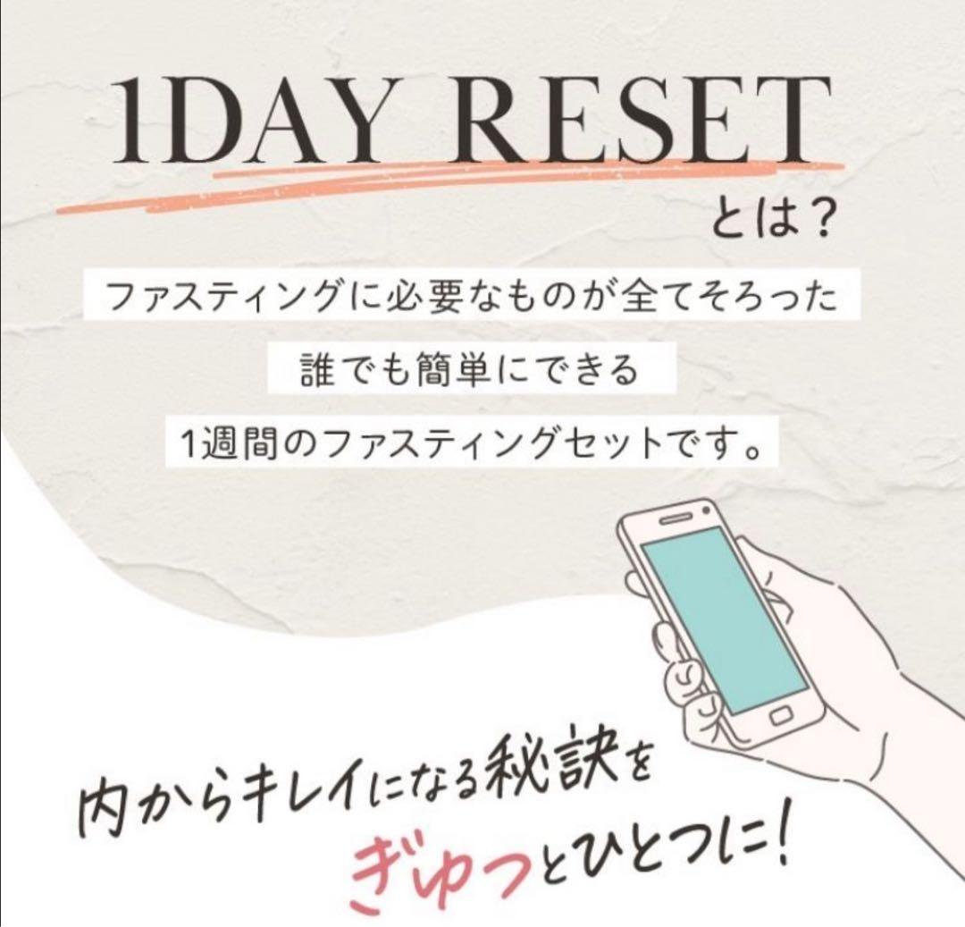 ☺️短期集中型でカンタン❣️ファスティングセット1DAY RESET ガイド付