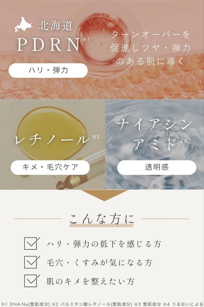 北海道PDRN スキンケア 3点セット