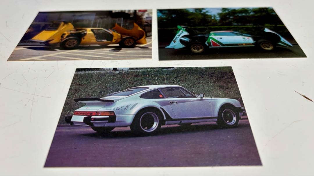レトロ「スーパーカーカード」19枚+専用カードホルダー