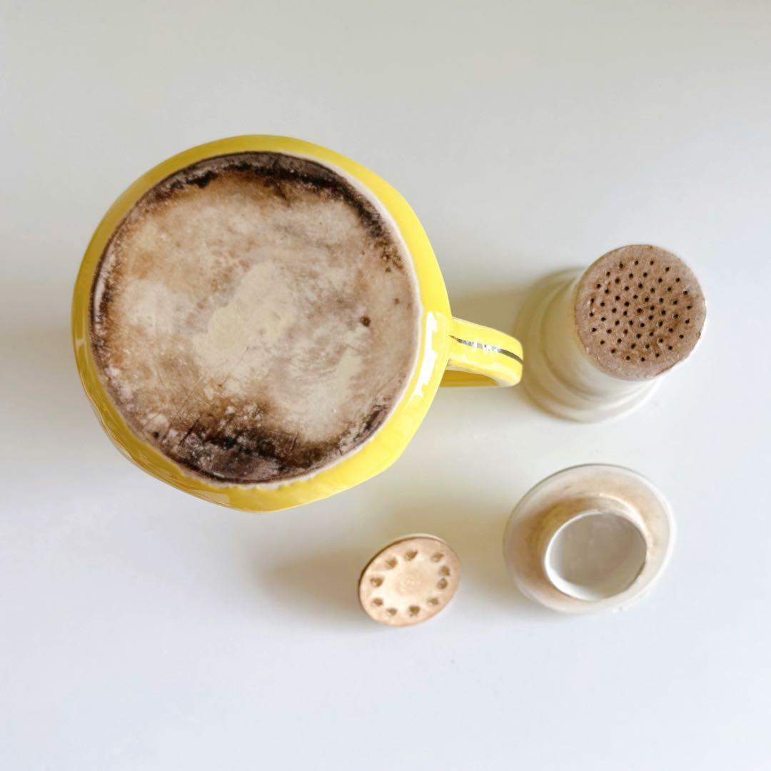 フランス アンティーク Digoin ディゴワン カフェティエール アール・デコ
