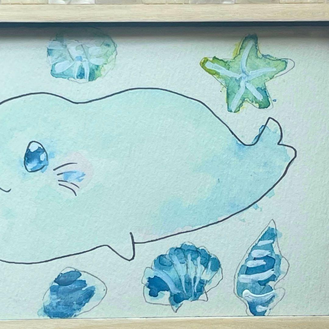 わたしはわたしで輝く/アザラシと貝殻/原画イラスト