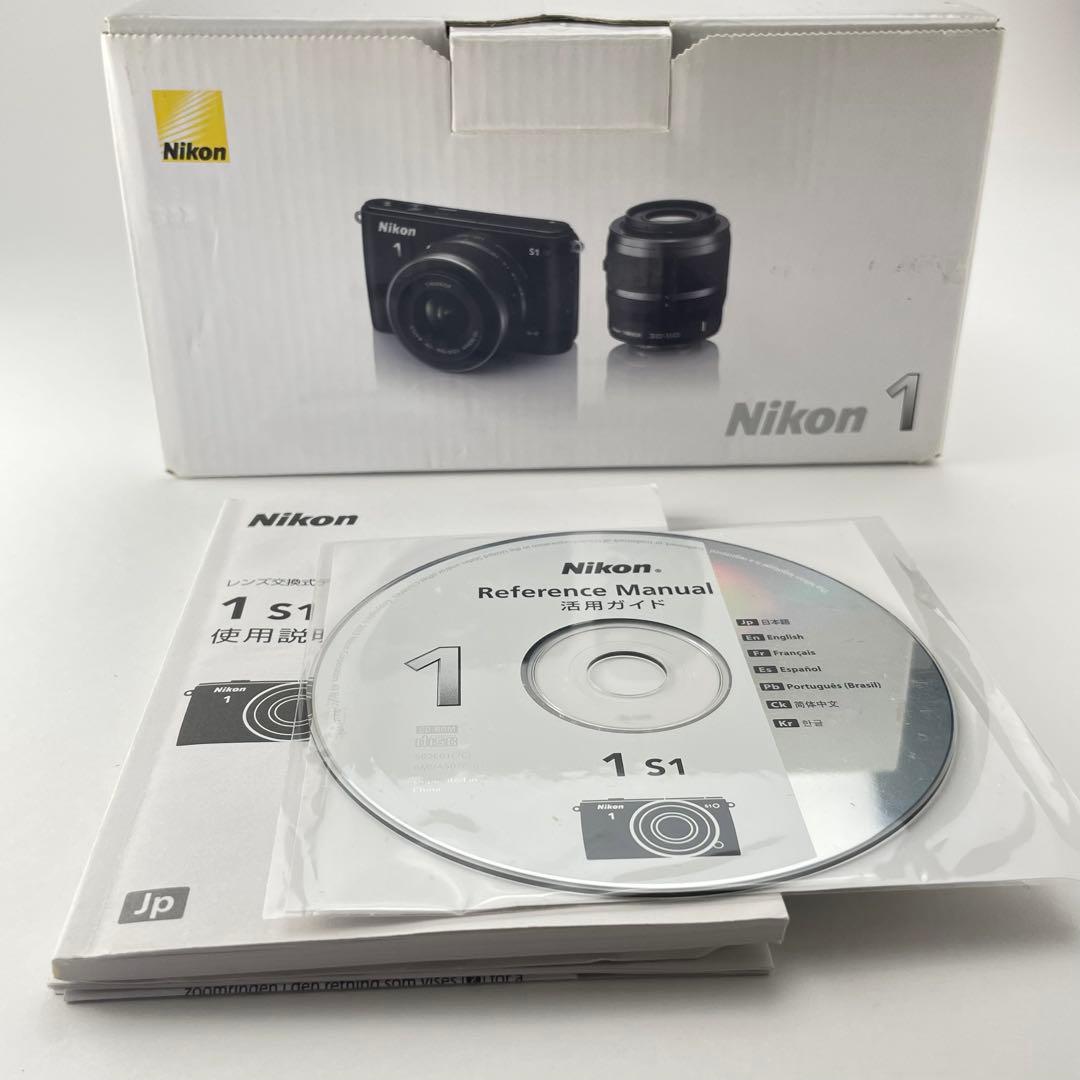 【極上美品・返品保証】Nikon1 S1ブラック 30-110mmレンズキット