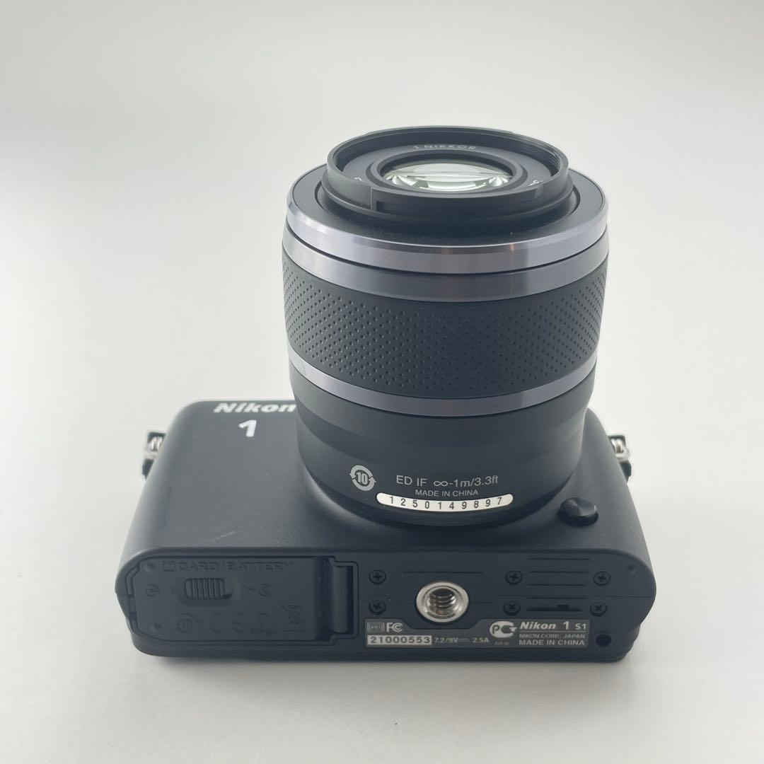 【極上美品・返品保証】Nikon1 S1ブラック 30-110mmレンズキット