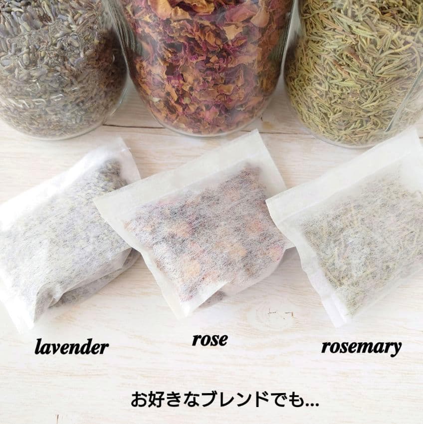ちっちゃな巾着サシェ/詰替えタイプ【フラワーリース】