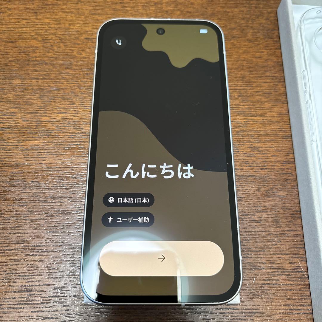 Google Pixel 9a 白 本体128GB 純正ケース•ガラスフィルム