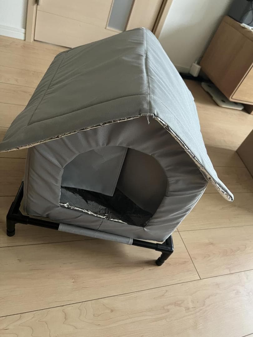 laiqianle 外猫ハウス 屋外 ペットハウス 耐候性の野良猫シェルター p