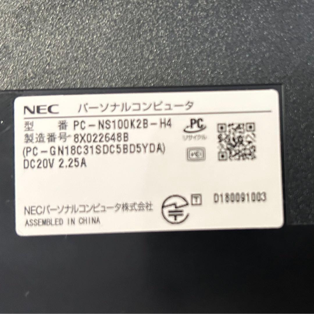 NECノートパソコン　NS100/k