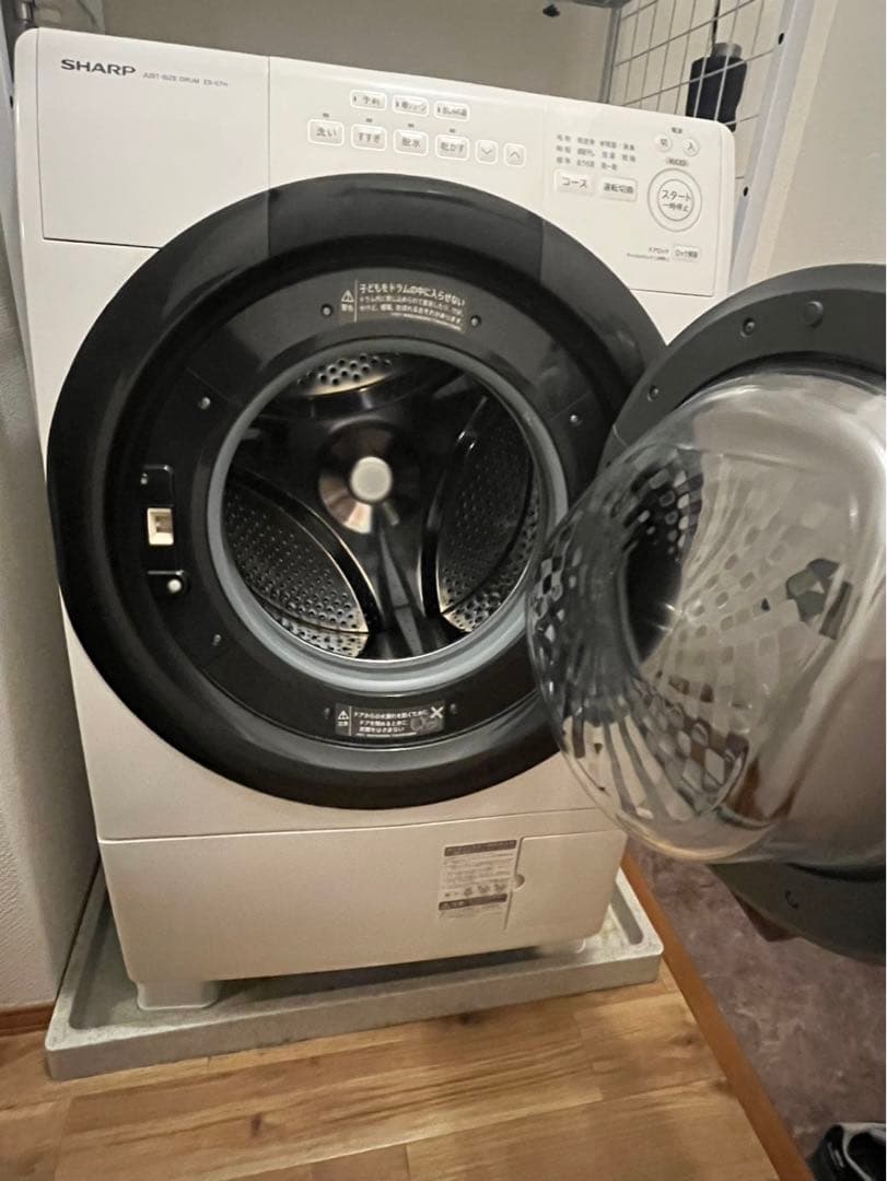 SHARP ドラム式 洗濯乾燥機7kg ES-S7H-WR
