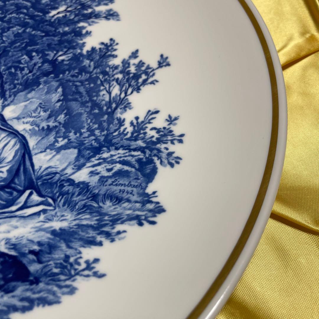 ◇美品・マイセン・１９４２年・クリスマス・直径２５cm・箱入り・Meissen・