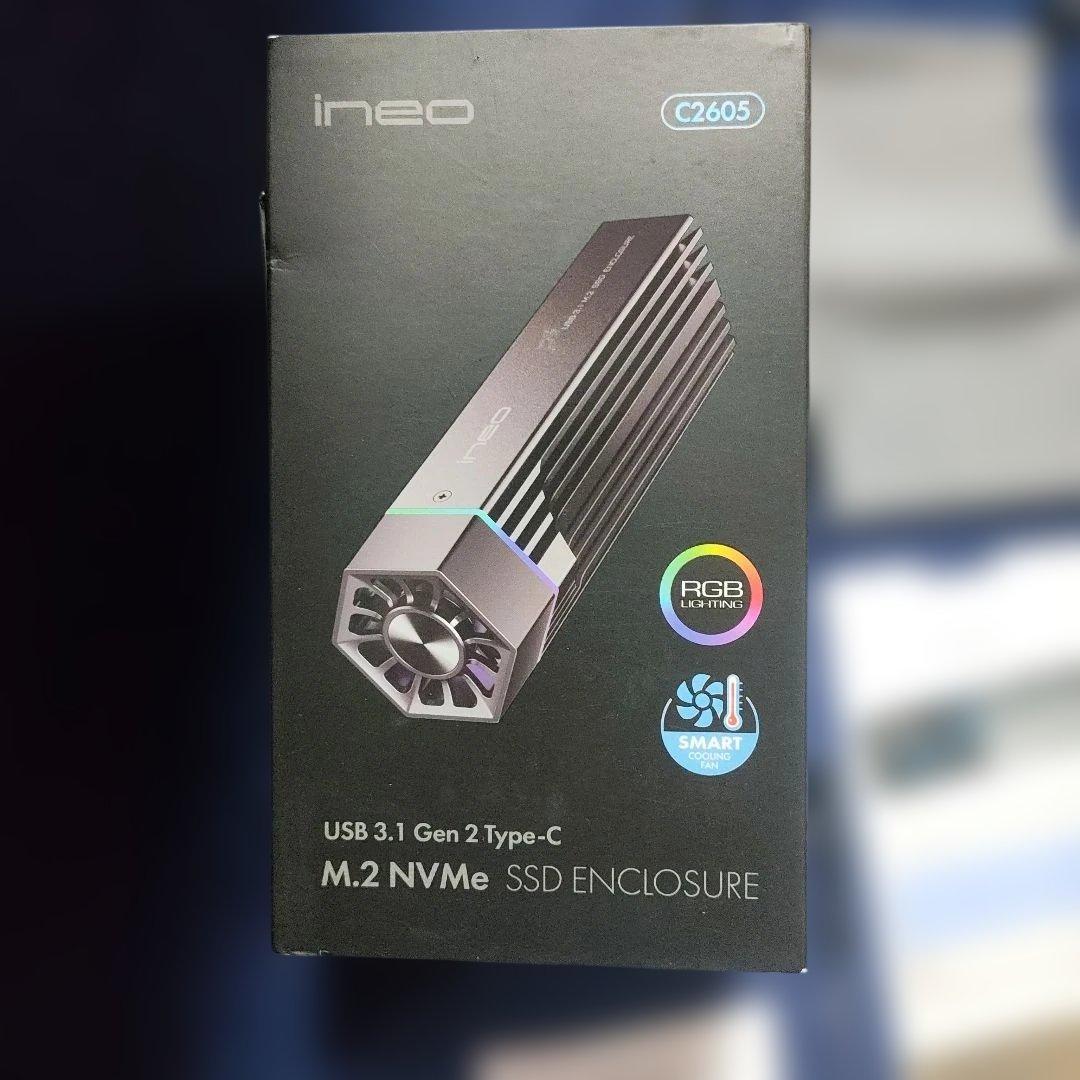 INEO C2605 M.2 NVMe SSDエンクロージャー