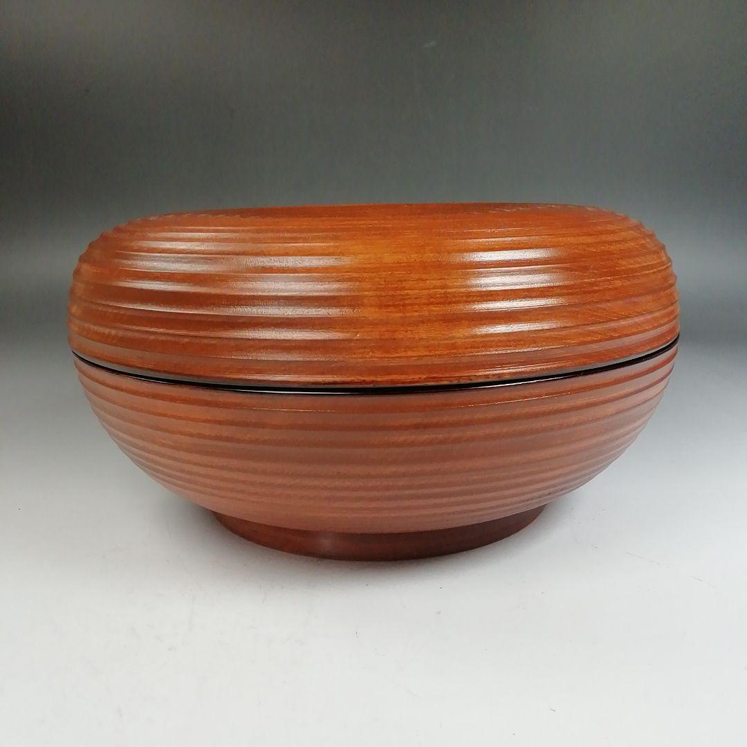 Ｗ３９３　食籠　『糸目食篭』『塗師　酒井半峰 造』　共箱　菓子器　茶道具