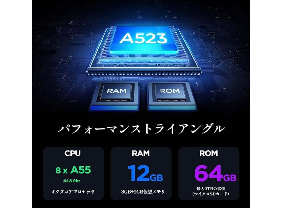 ✨タブレット アンドロイド14✨12GB+64GB+2TB拡張 Wi-Fi6