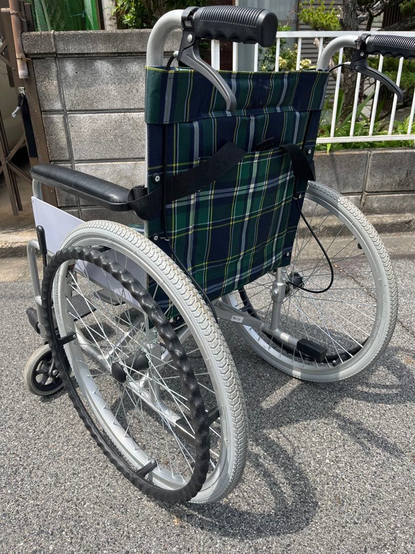 引取限定 奈良県 大和郡山市 車椅子 アルミ製 KY19-8782 自走式