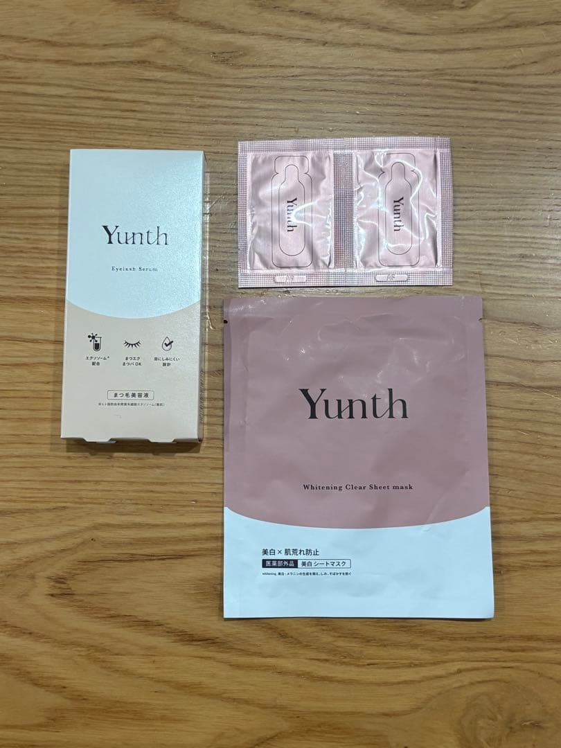 Yunth 4箱・まつ毛美容液・マスク セット