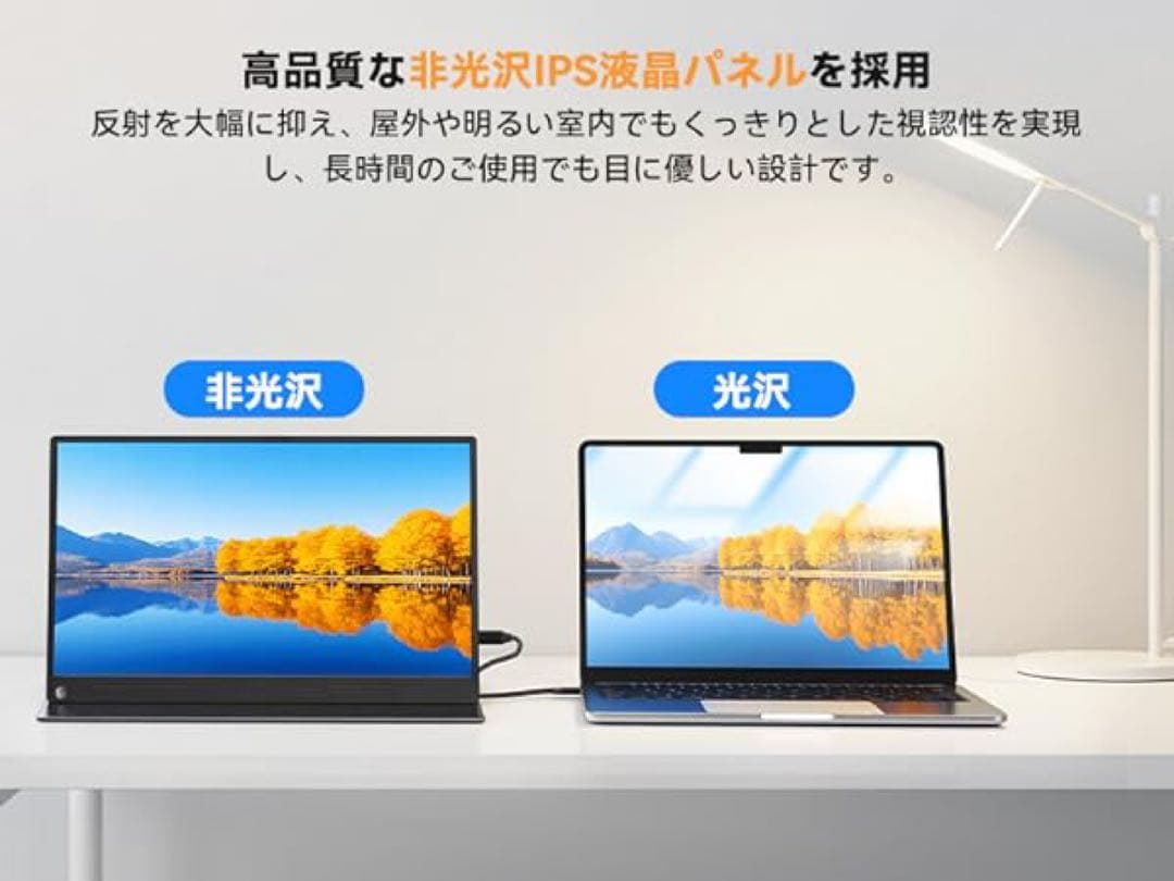 モバイルモニター 15.6インチ　卓上スタンド付　FHD ゲーミング ポータブル