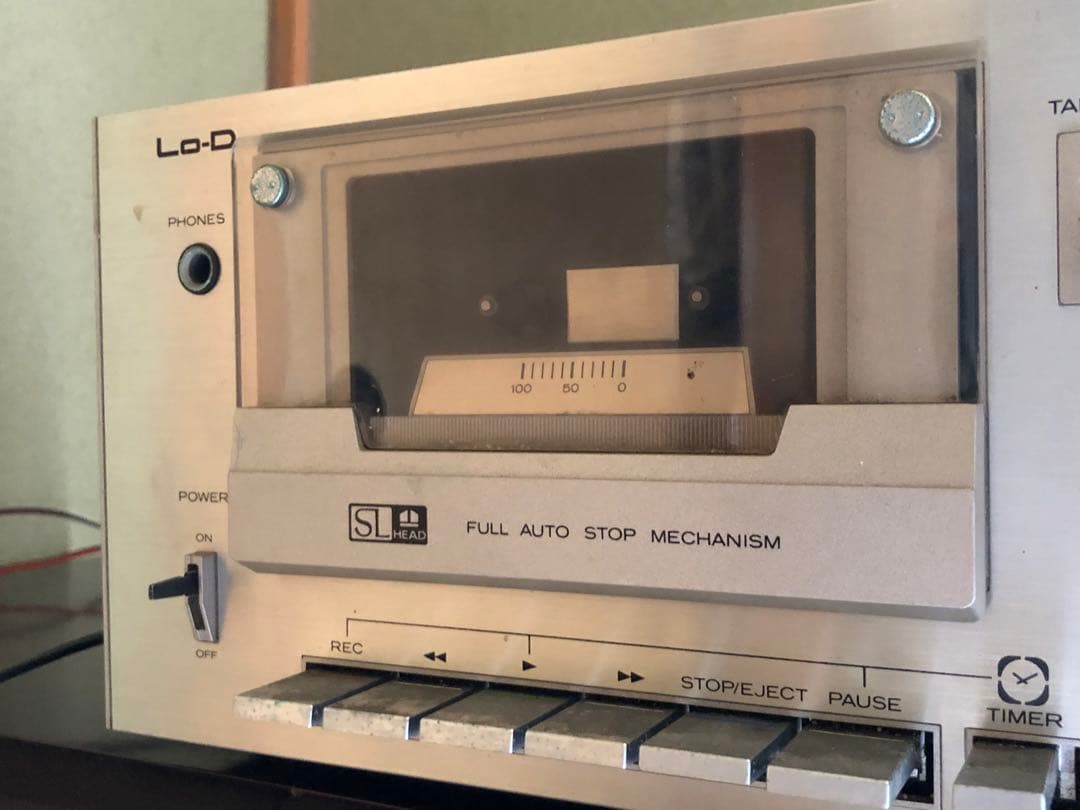 【HITACHI】Lo-D ステレオアンプHA-380・カセットデッキD-460